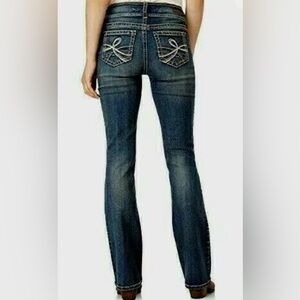 Wallflower Luscious Curvy Fit Jeans Size‎ 15 R 34x30 Bootcut Mid Rise Blue NWT